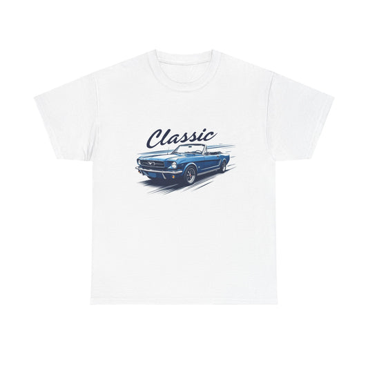 Classic Car Lover Unisex Heavy Cotton Tee | Vintage Auto Graphic Shirt, Gift for Car Enthusiasts, Retro Apparel, Father’s Day Gift