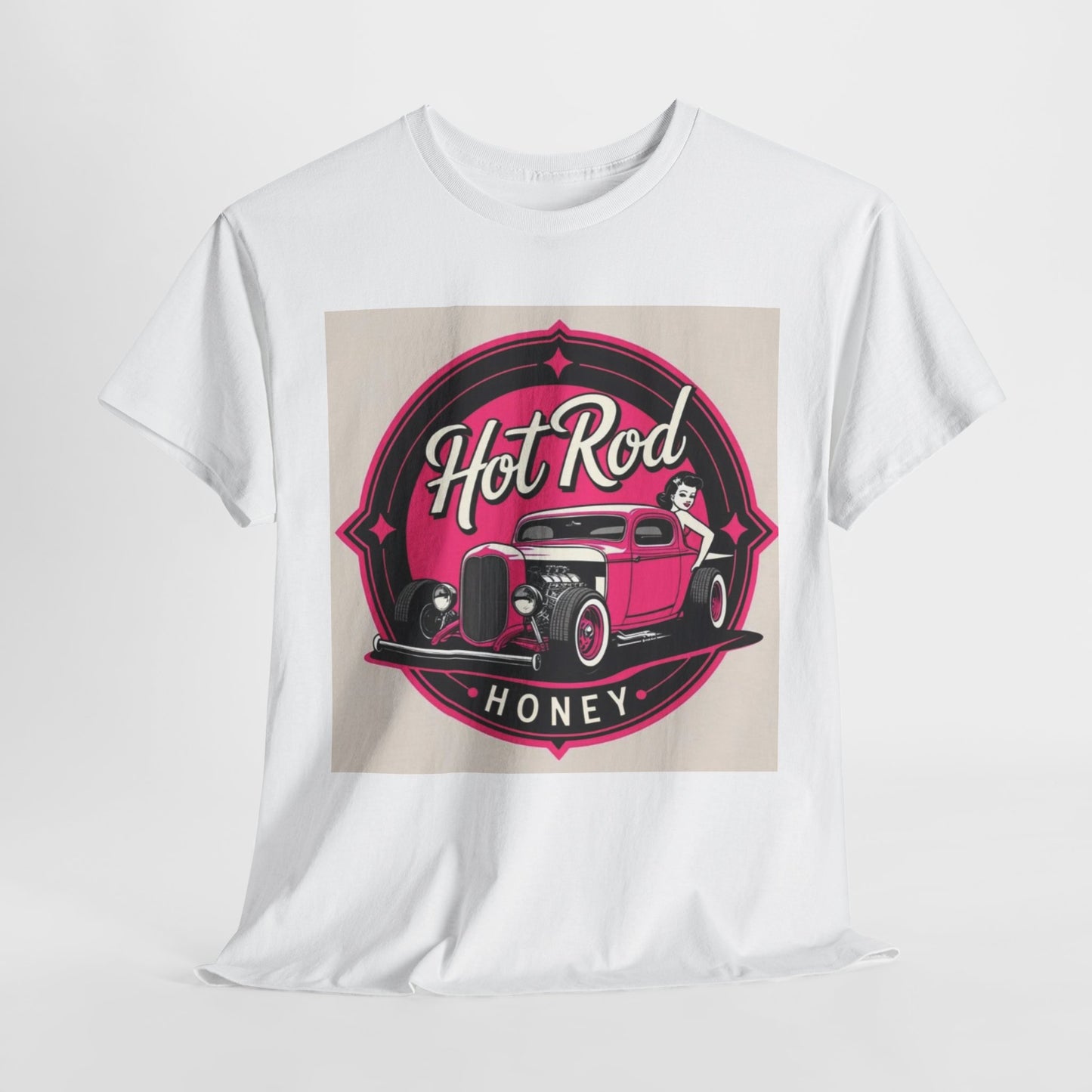 Retro Hot Rod Unisex Heavy Cotton Tee, Vintage Car Shirt, Automotive Gift, Classic Car Lovers Tee, Birthday Gift for Him, Unisex Apparel