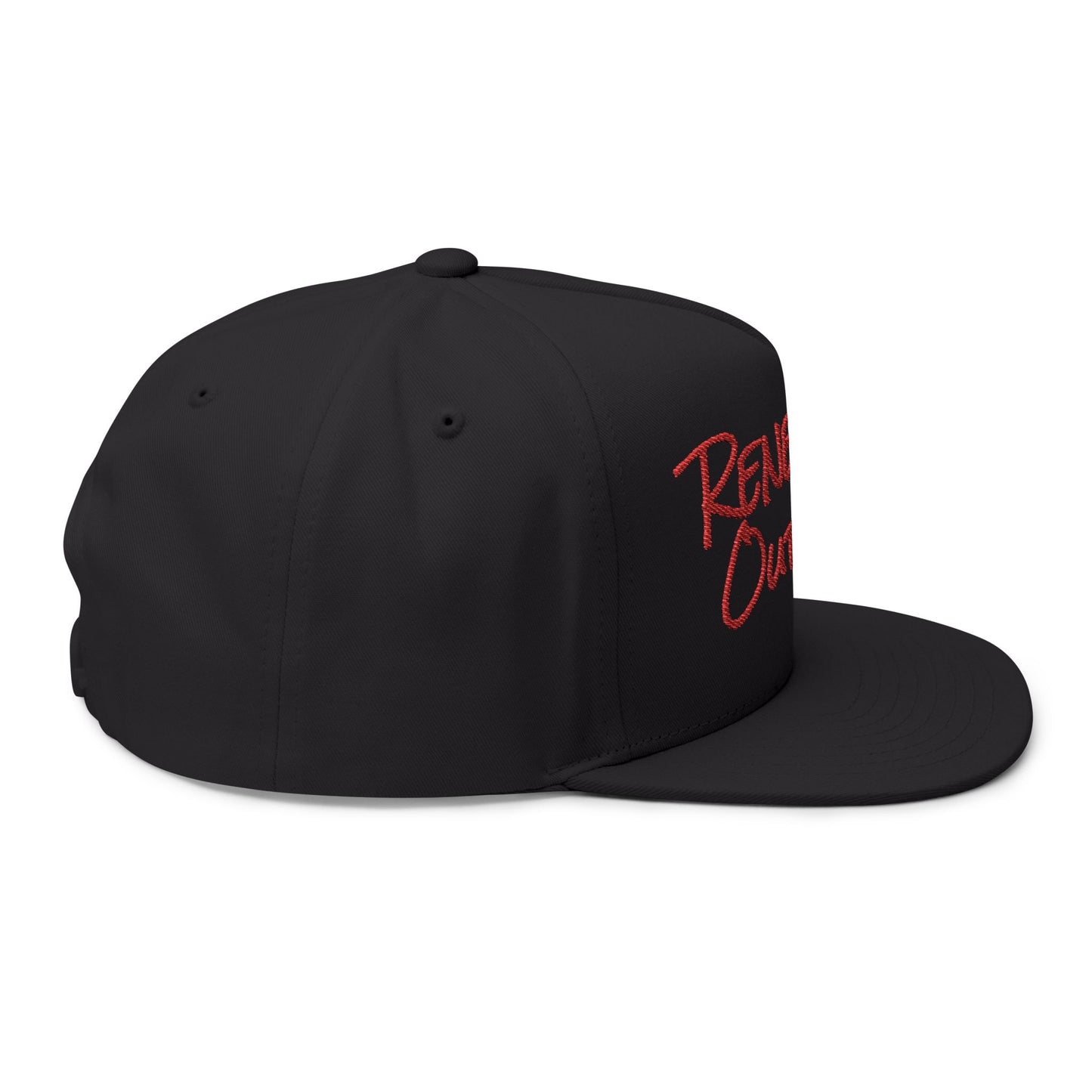 Renegade Outlaw Flat Bill Cap, Urban Style Hat, Bold Fashion Accessory, Perfect Gift for Hikers, Adventurers, Festive Events
