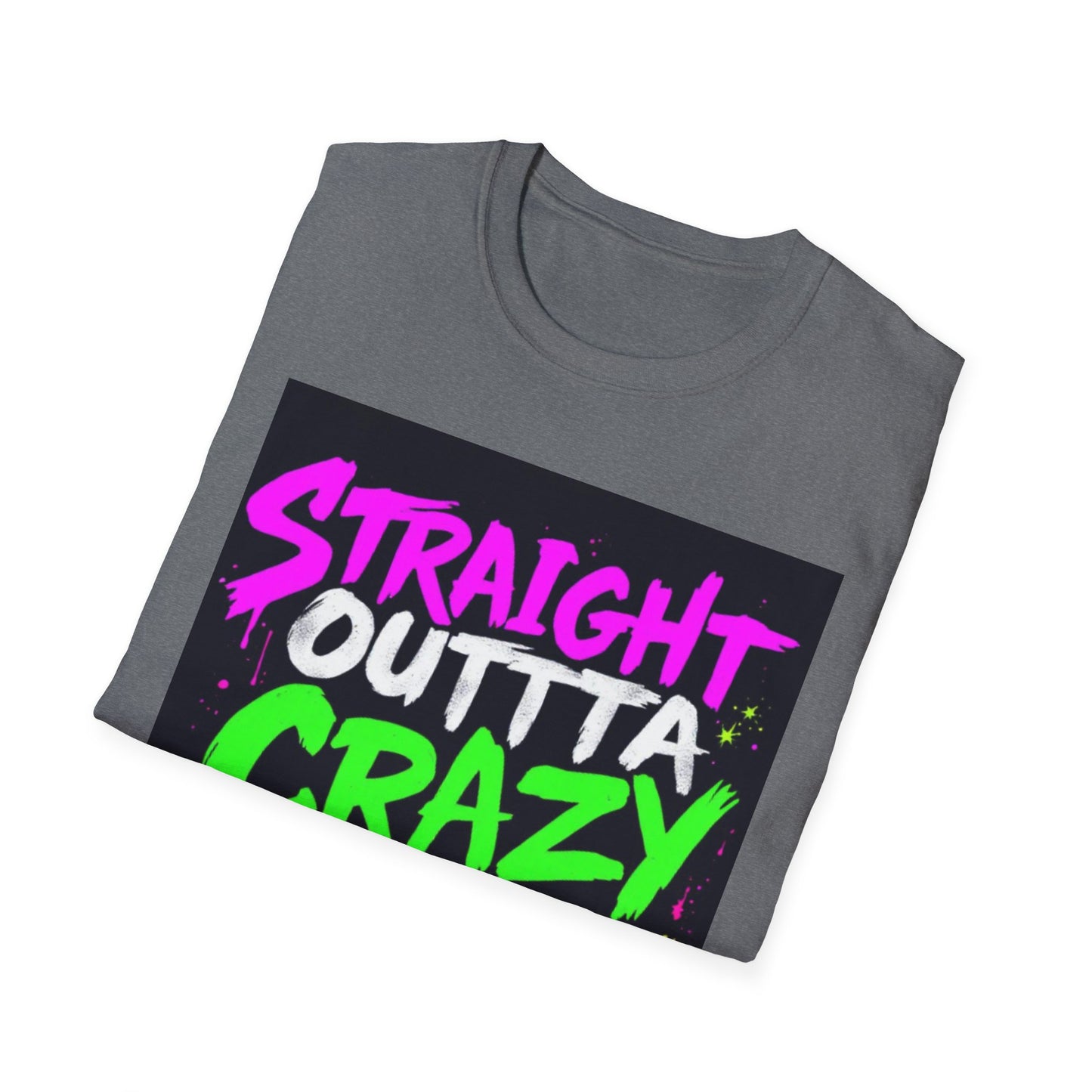 Straight Outta Crazy County T-Shirt, Fun Graphic Tee, Unisex Casual Wear, Street Style Apparel, Gift for Friends, Unique Summer Shirt
