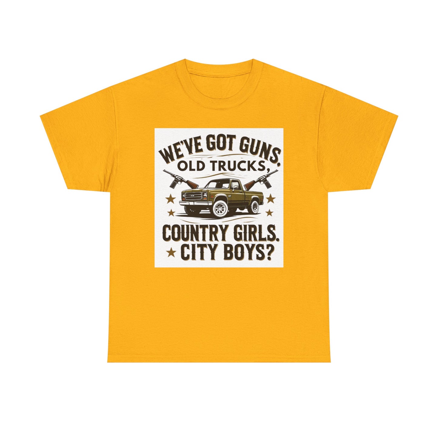 Country Vibe Tee - Unisex Heavy Cotton T-Shirt for Outdoor Lovers, Perfect for Country Events, Casual Wear, and Gifting