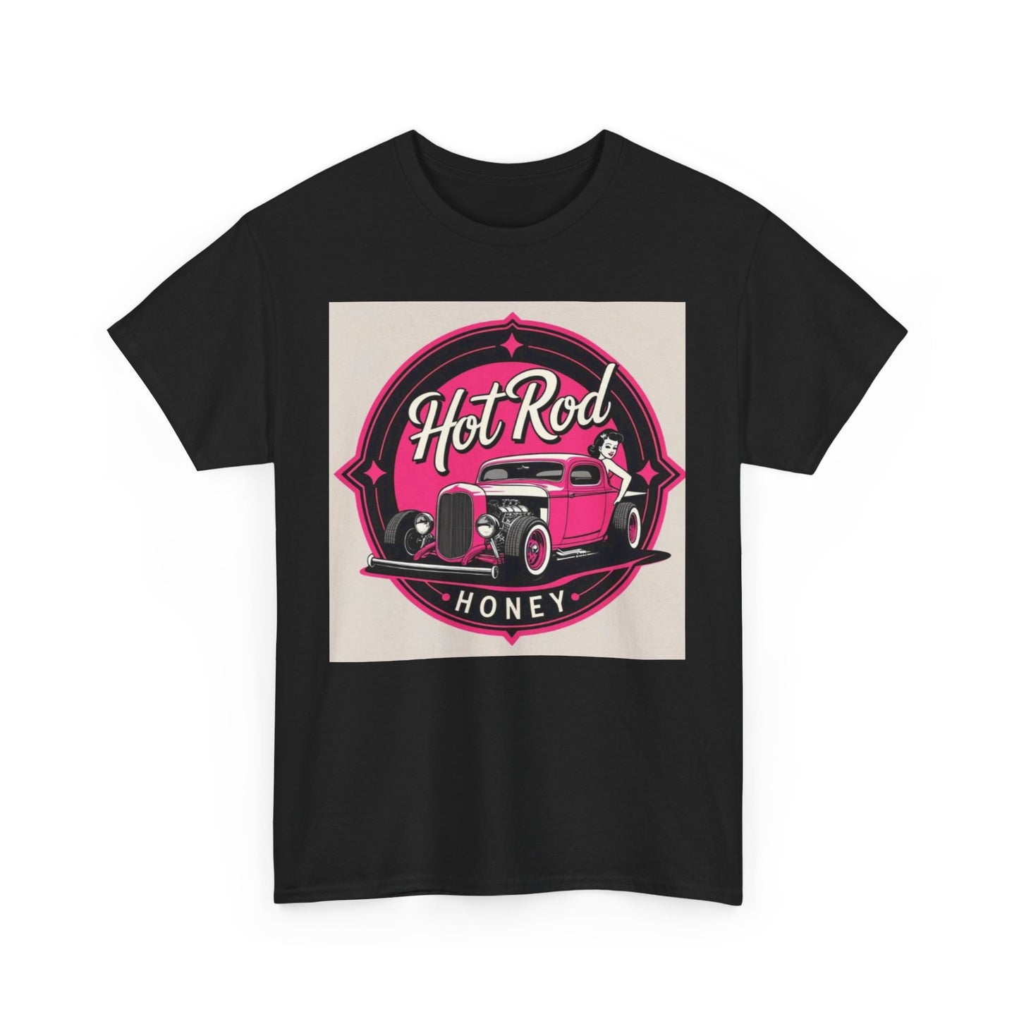 Retro Hot Rod Unisex Heavy Cotton Tee, Vintage Car Shirt, Automotive Gift, Classic Car Lovers Tee, Birthday Gift for Him, Unisex Apparel