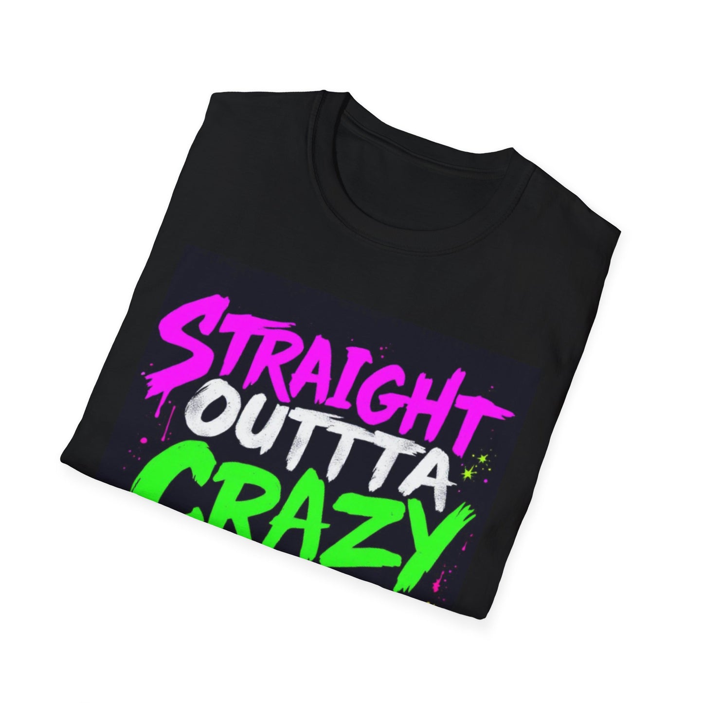 Straight Outta Crazy County T-Shirt, Fun Graphic Tee, Unisex Casual Wear, Street Style Apparel, Gift for Friends, Unique Summer Shirt