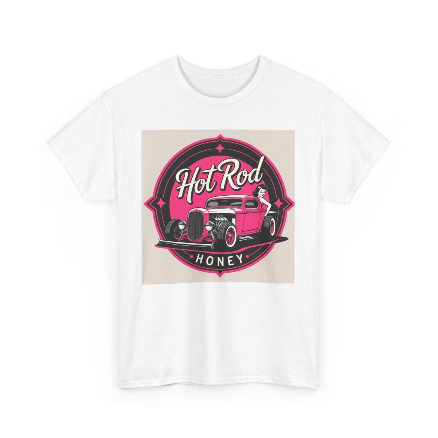 Retro Hot Rod Unisex Heavy Cotton Tee, Vintage Car Shirt, Automotive Gift, Classic Car Lovers Tee, Birthday Gift for Him, Unisex Apparel