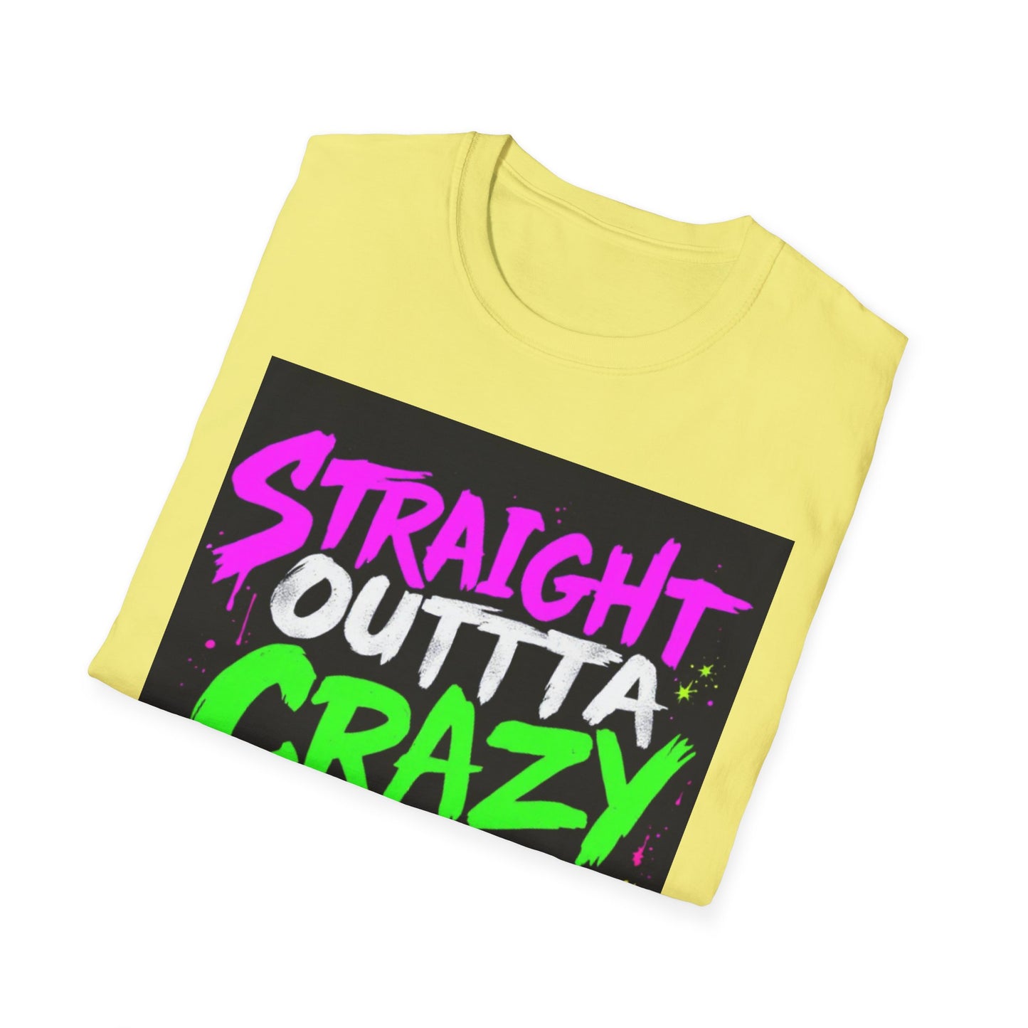 Straight Outta Crazy County T-Shirt, Fun Graphic Tee, Unisex Casual Wear, Street Style Apparel, Gift for Friends, Unique Summer Shirt