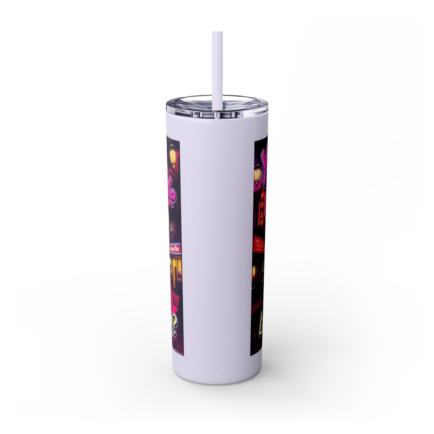 Retro Glam Skinny Tumbler - Perfect for Sassy Drink Lovers, Gift for Her, Bachelorette Party, Summer Beckoning
