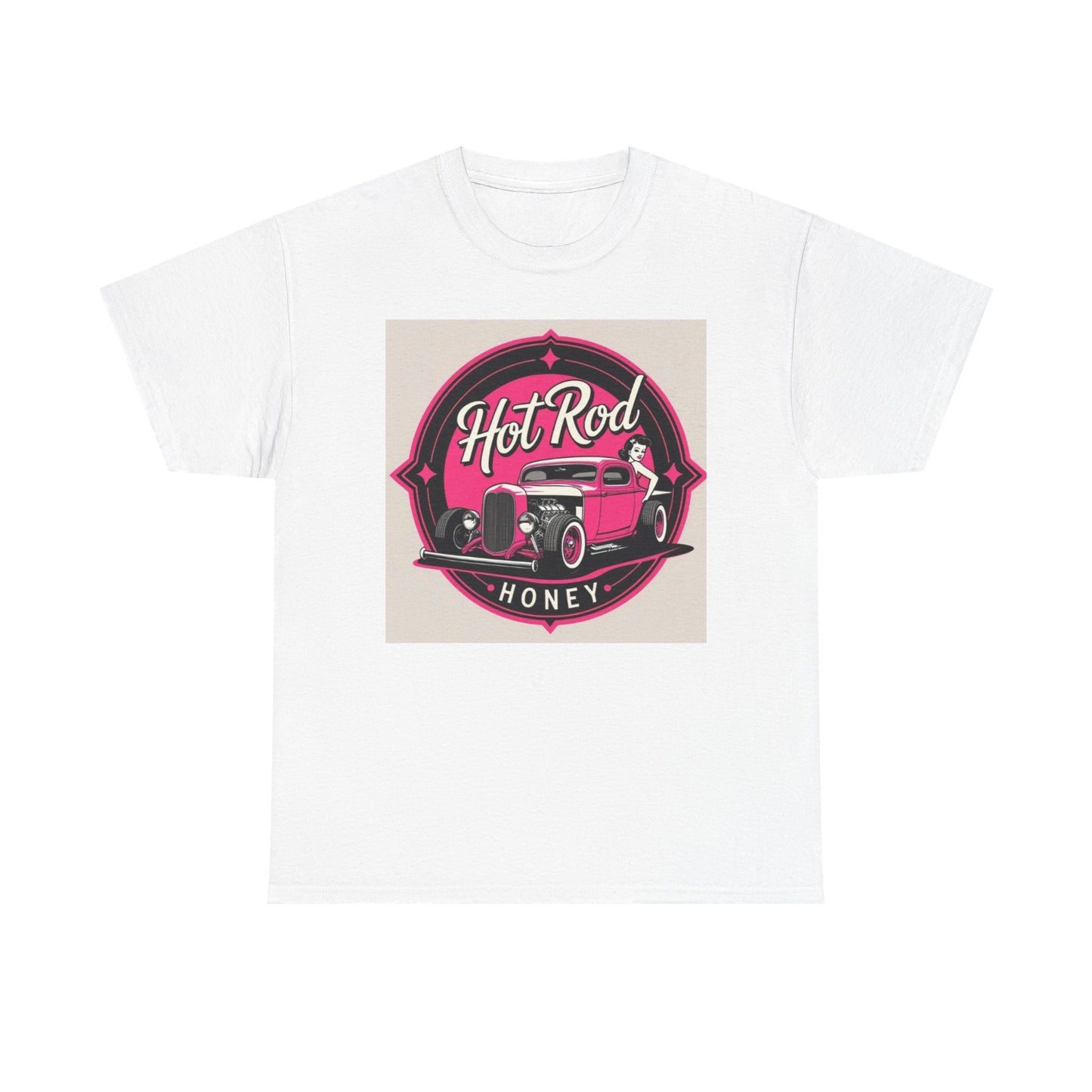 Retro Hot Rod Unisex Heavy Cotton Tee, Vintage Car Shirt, Automotive Gift, Classic Car Lovers Tee, Birthday Gift for Him, Unisex Apparel