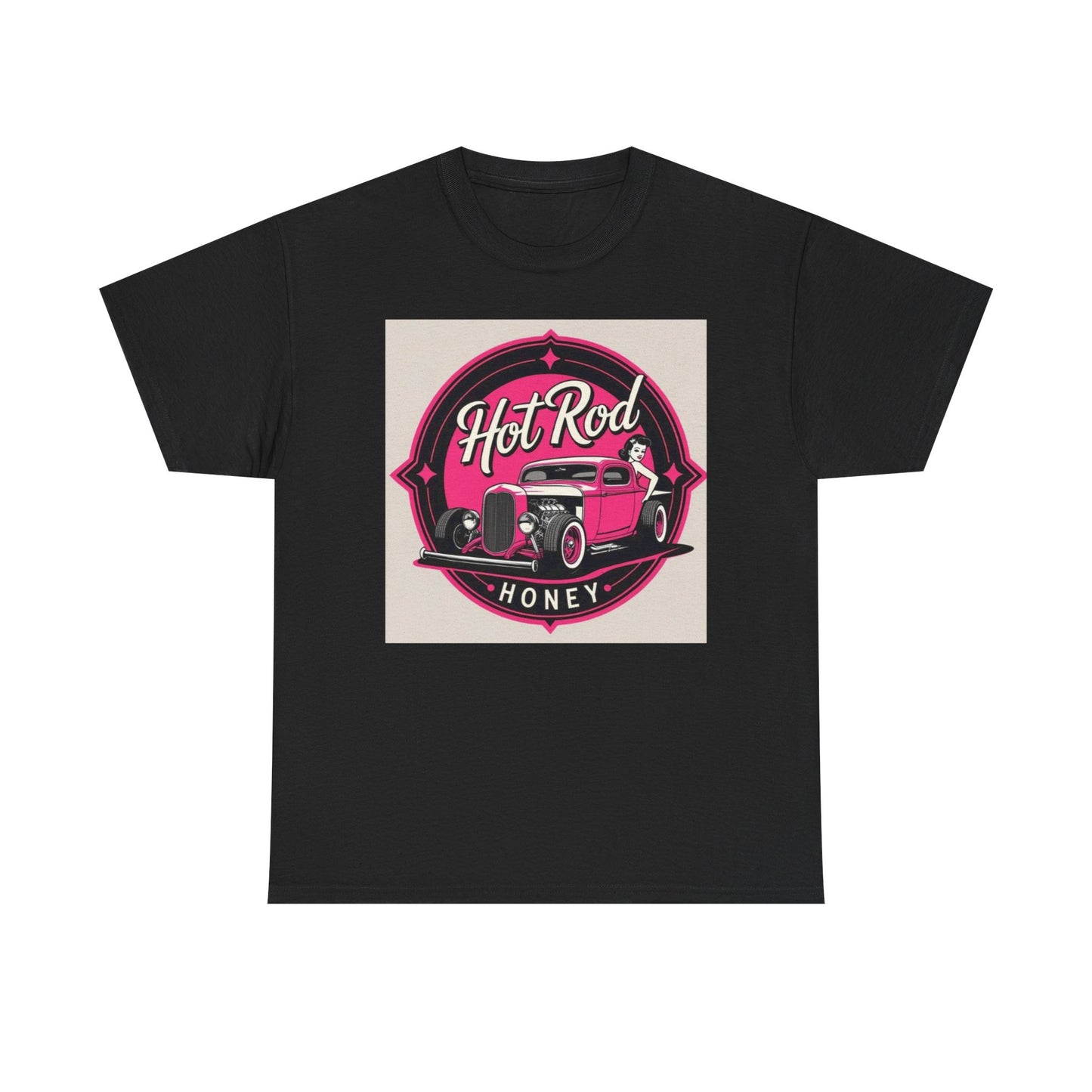 Retro Hot Rod Unisex Heavy Cotton Tee, Vintage Car Shirt, Automotive Gift, Classic Car Lovers Tee, Birthday Gift for Him, Unisex Apparel