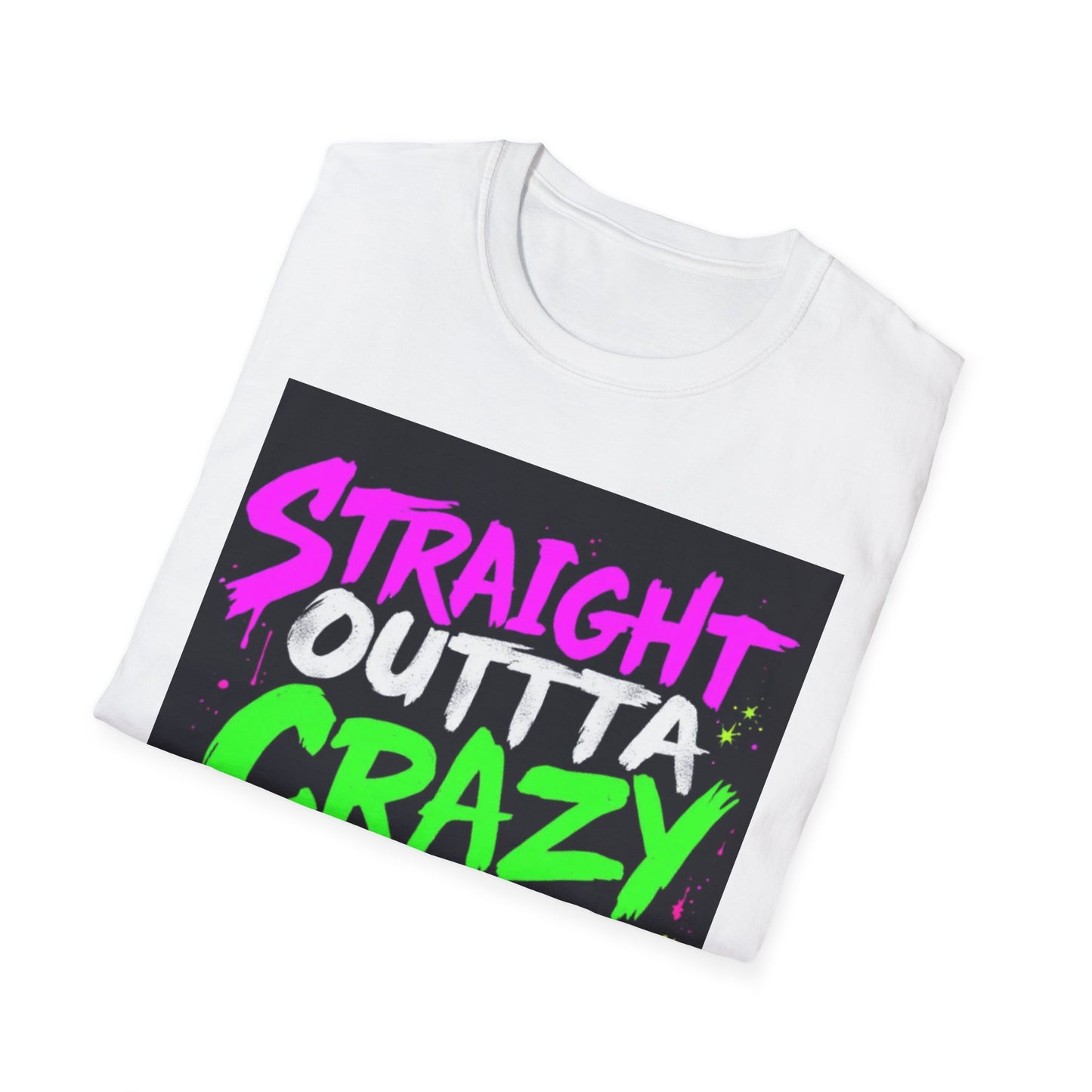 Straight Outta Crazy County T-Shirt, Fun Graphic Tee, Unisex Casual Wear, Street Style Apparel, Gift for Friends, Unique Summer Shirt