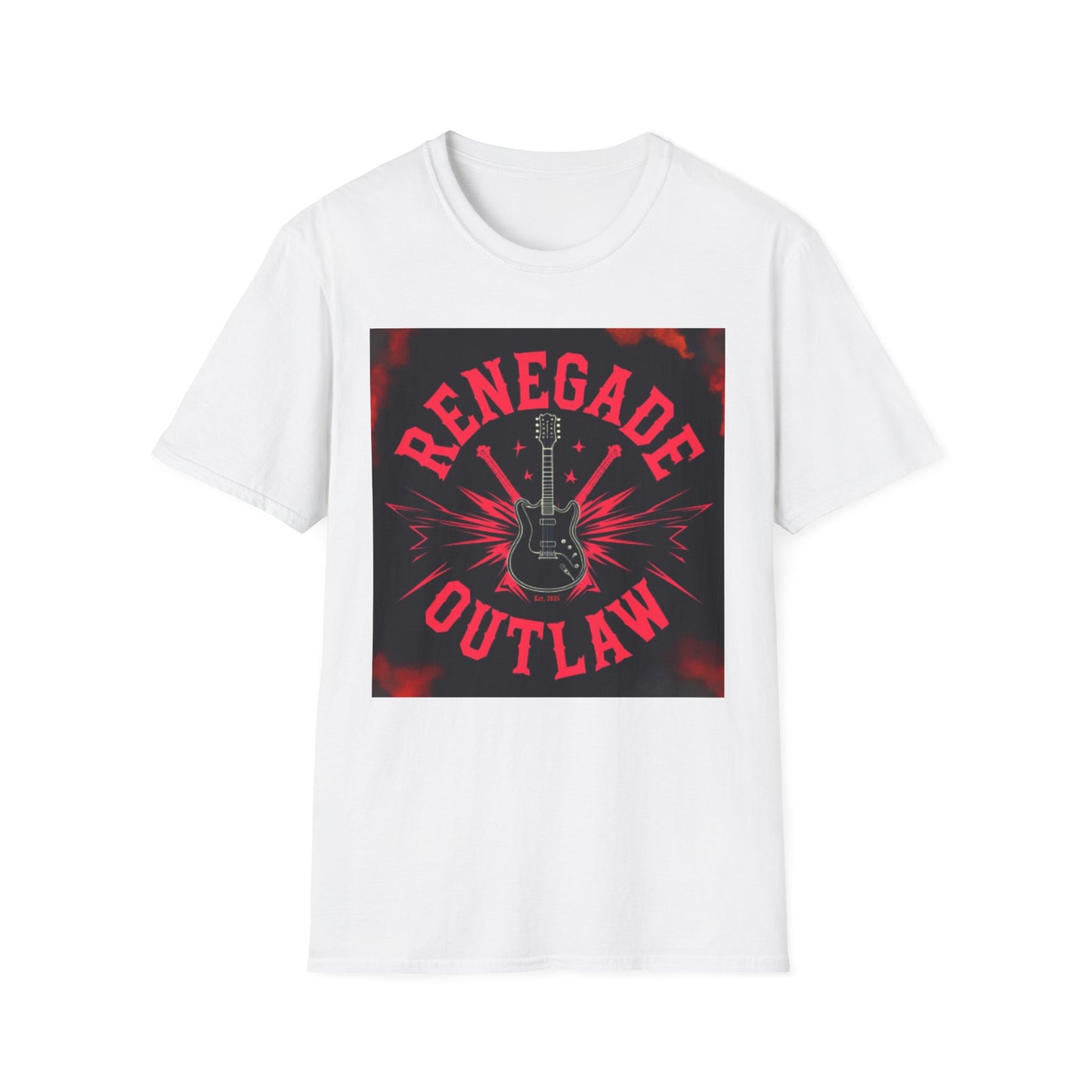 Unisex Softstyle T-Shirt - Renegade Outlaw Music Tee, Rock Band Gift, Festival Wear, Casual Unisex Shirt, Music Lover Apparel