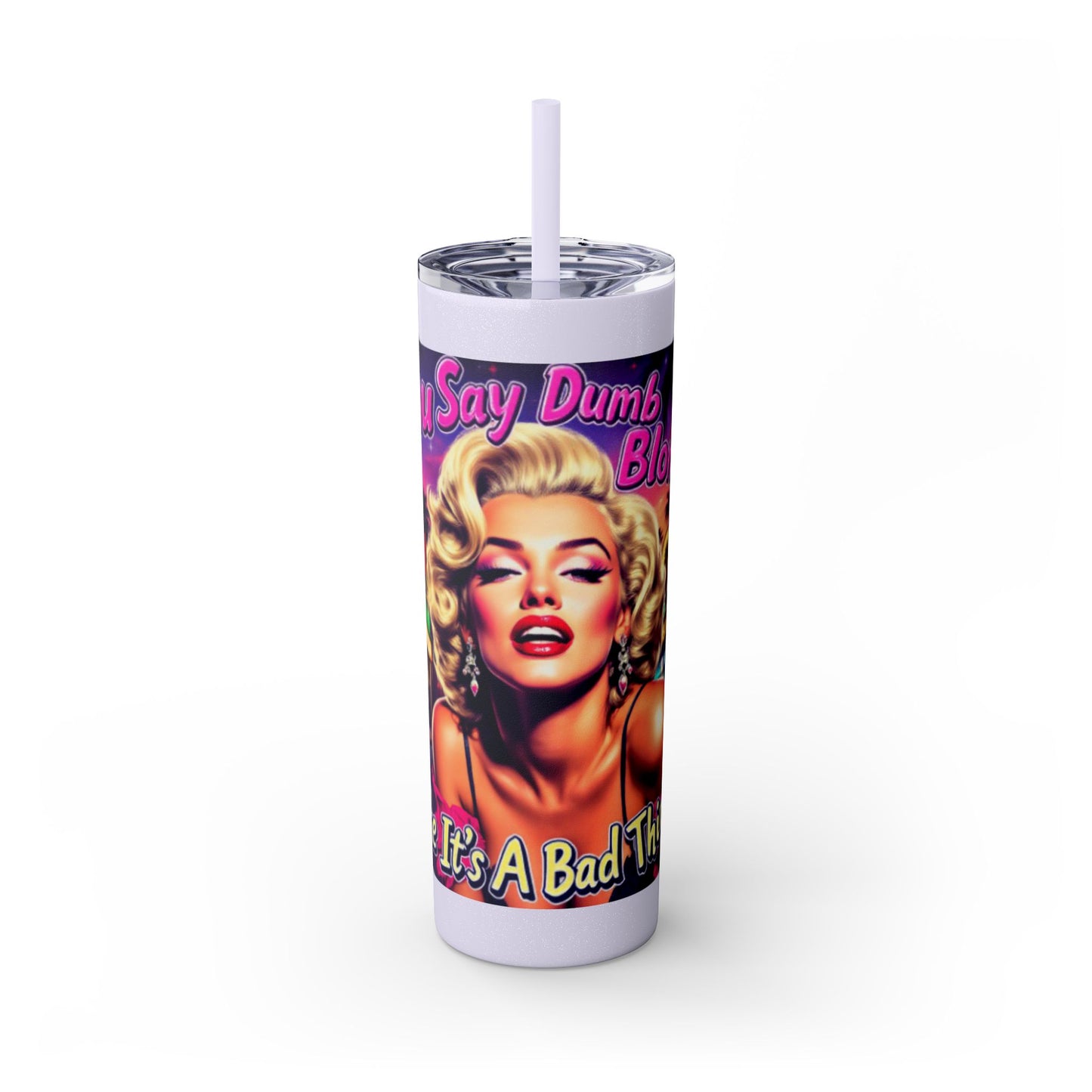 Retro Glam Skinny Tumbler - Perfect for Sassy Drink Lovers, Gift for Her, Bachelorette Party, Summer Beckoning
