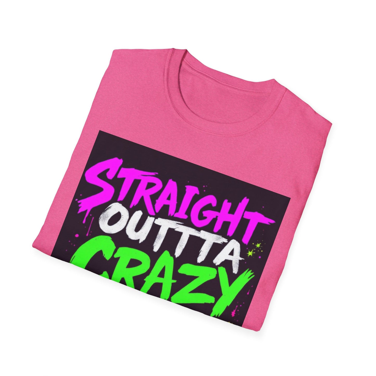 Straight Outta Crazy County T-Shirt, Fun Graphic Tee, Unisex Casual Wear, Street Style Apparel, Gift for Friends, Unique Summer Shirt