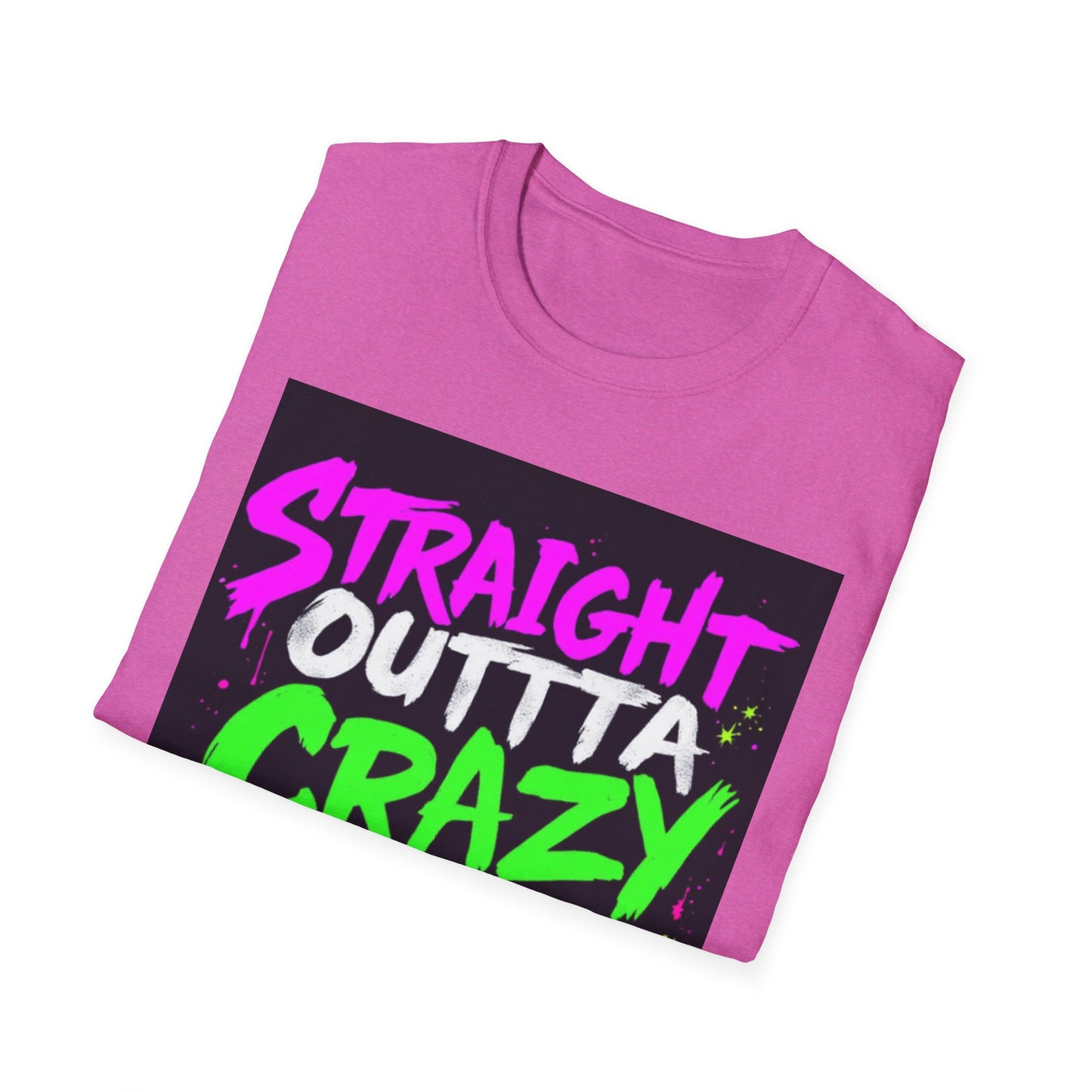 Straight Outta Crazy County T-Shirt, Fun Graphic Tee, Unisex Casual Wear, Street Style Apparel, Gift for Friends, Unique Summer Shirt
