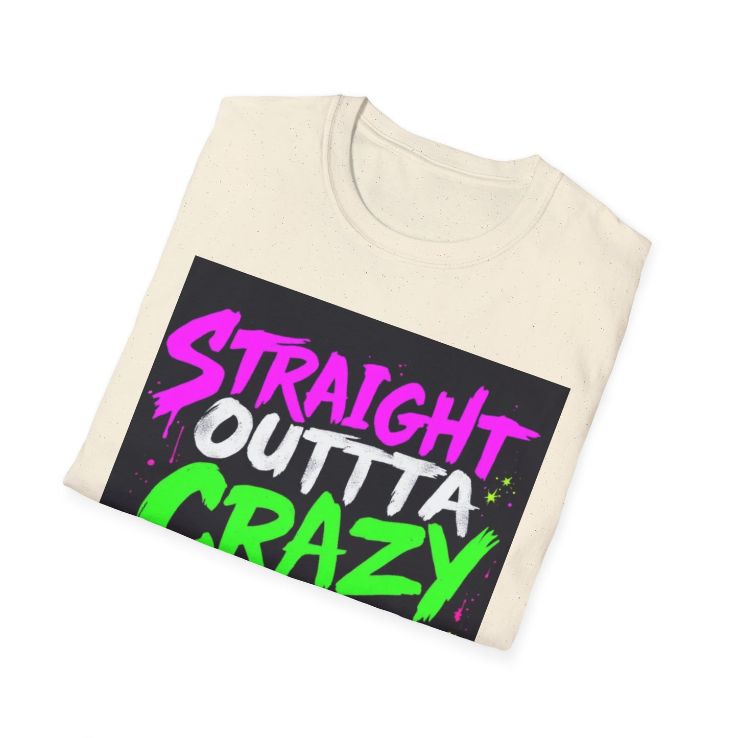 Straight Outta Crazy County T-Shirt, Fun Graphic Tee, Unisex Casual Wear, Street Style Apparel, Gift for Friends, Unique Summer Shirt