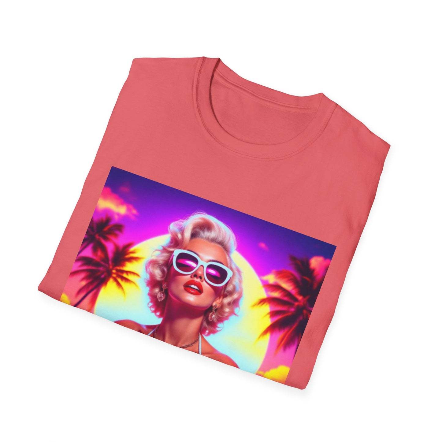 Tropical Sunset T-Shirt, Summer Fashion, Beach Vibes, Cute Gift for Her, Vacation Outfit, Retro Style Tee