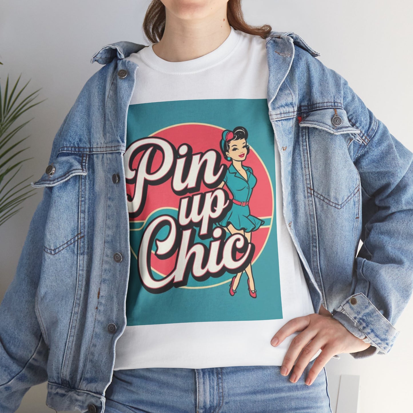 Retro Pin-Up Chic Tee, Vintage Style T-Shirt, Fun Gift for Her, Casual Wear, Party Top, Summer Fashion