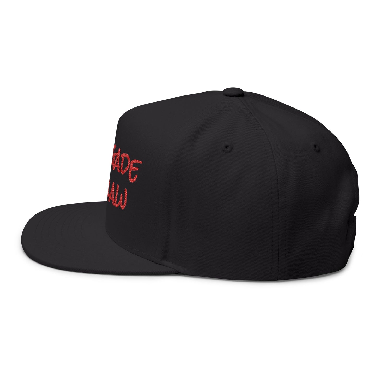 Renegade Outlaw Flat Bill Cap, Urban Style Hat, Bold Fashion Accessory, Perfect Gift for Hikers, Adventurers, Festive Events