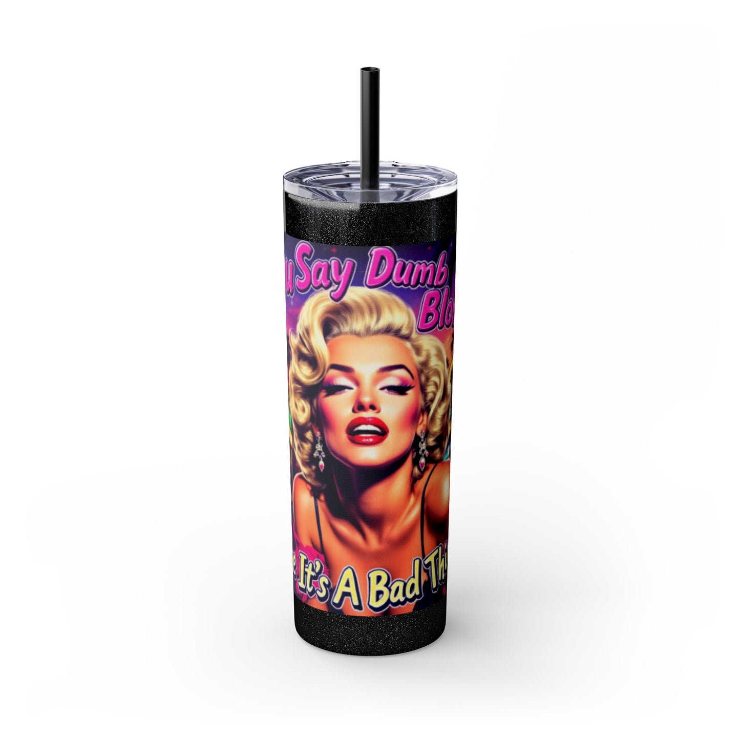 Retro Glam Skinny Tumbler - Perfect for Sassy Drink Lovers, Gift for Her, Bachelorette Party, Summer Beckoning