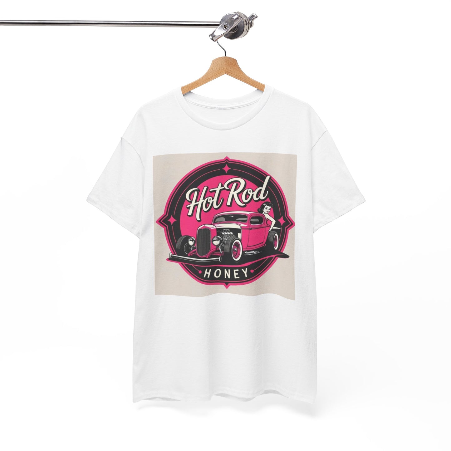 Retro Hot Rod Unisex Heavy Cotton Tee, Vintage Car Shirt, Automotive Gift, Classic Car Lovers Tee, Birthday Gift for Him, Unisex Apparel