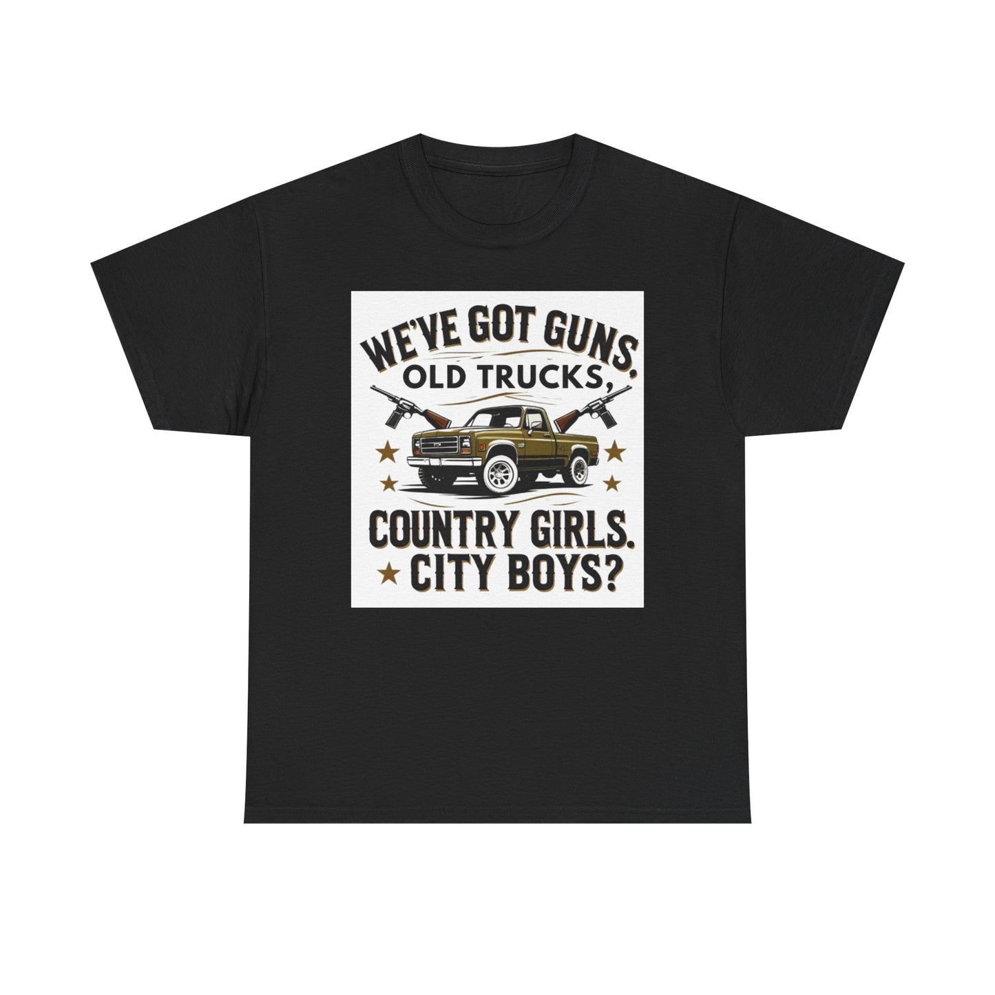 Country Vibe Tee - Unisex Heavy Cotton T-Shirt for Outdoor Lovers, Perfect for Country Events, Casual Wear, and Gifting
