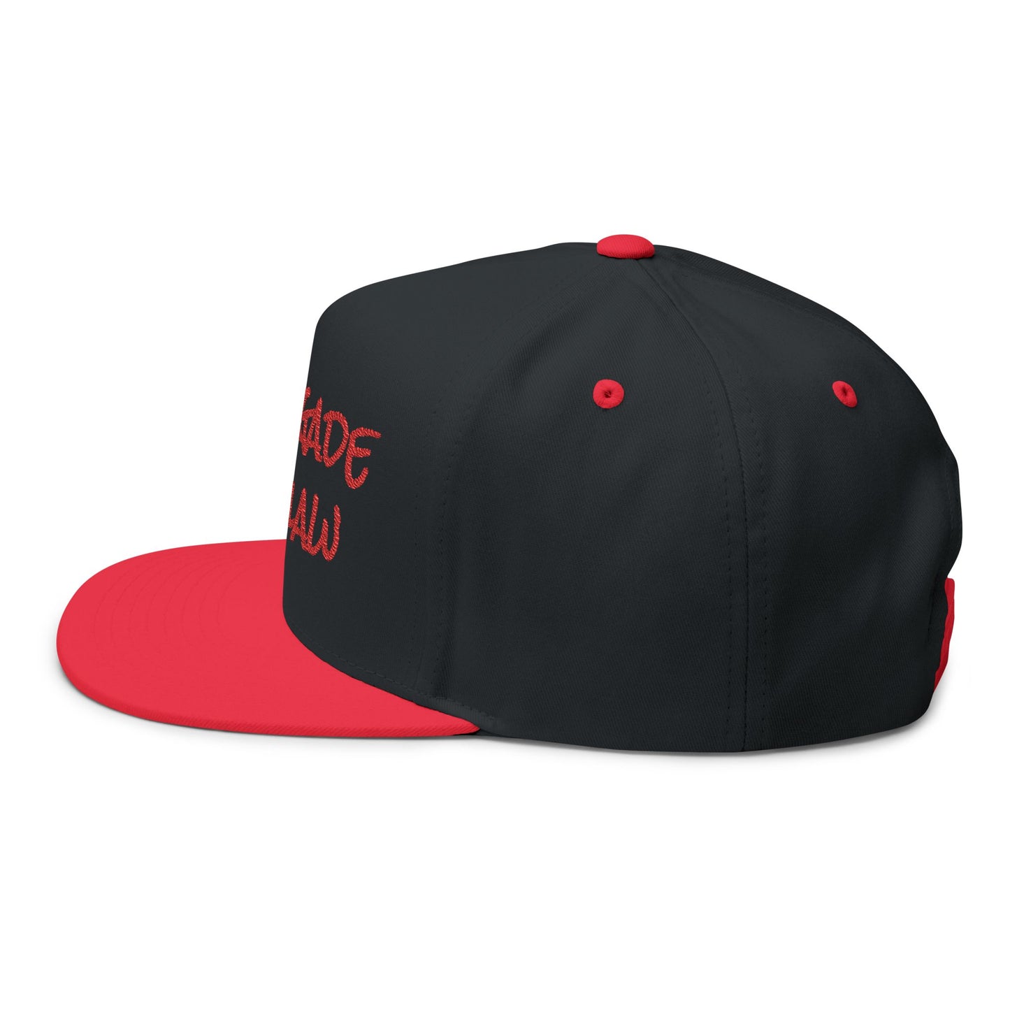 Renegade Outlaw Flat Bill Cap, Urban Style Hat, Bold Fashion Accessory, Perfect Gift for Hikers, Adventurers, Festive Events