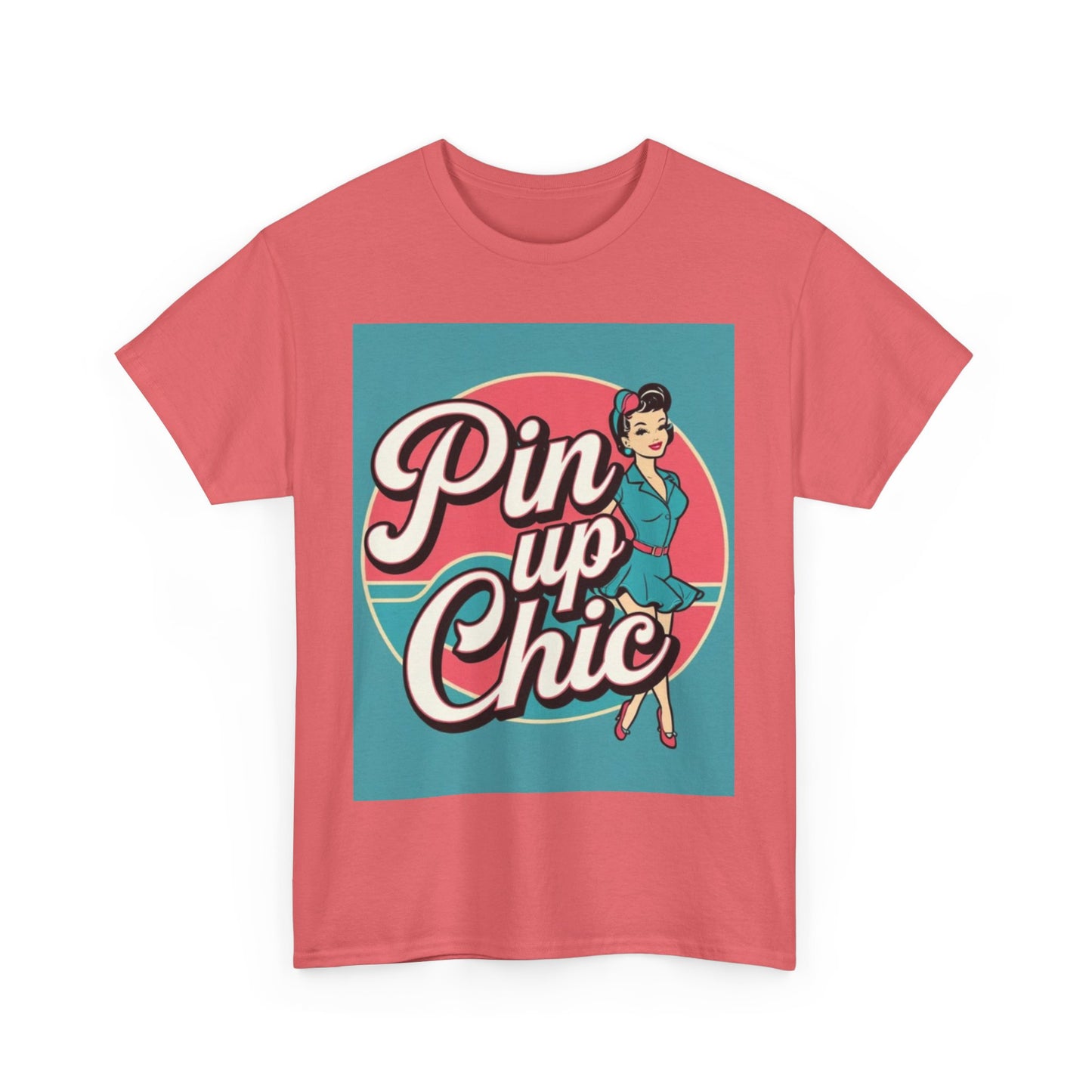 Retro Pin-Up Chic Tee, Vintage Style T-Shirt, Fun Gift for Her, Casual Wear, Party Top, Summer Fashion