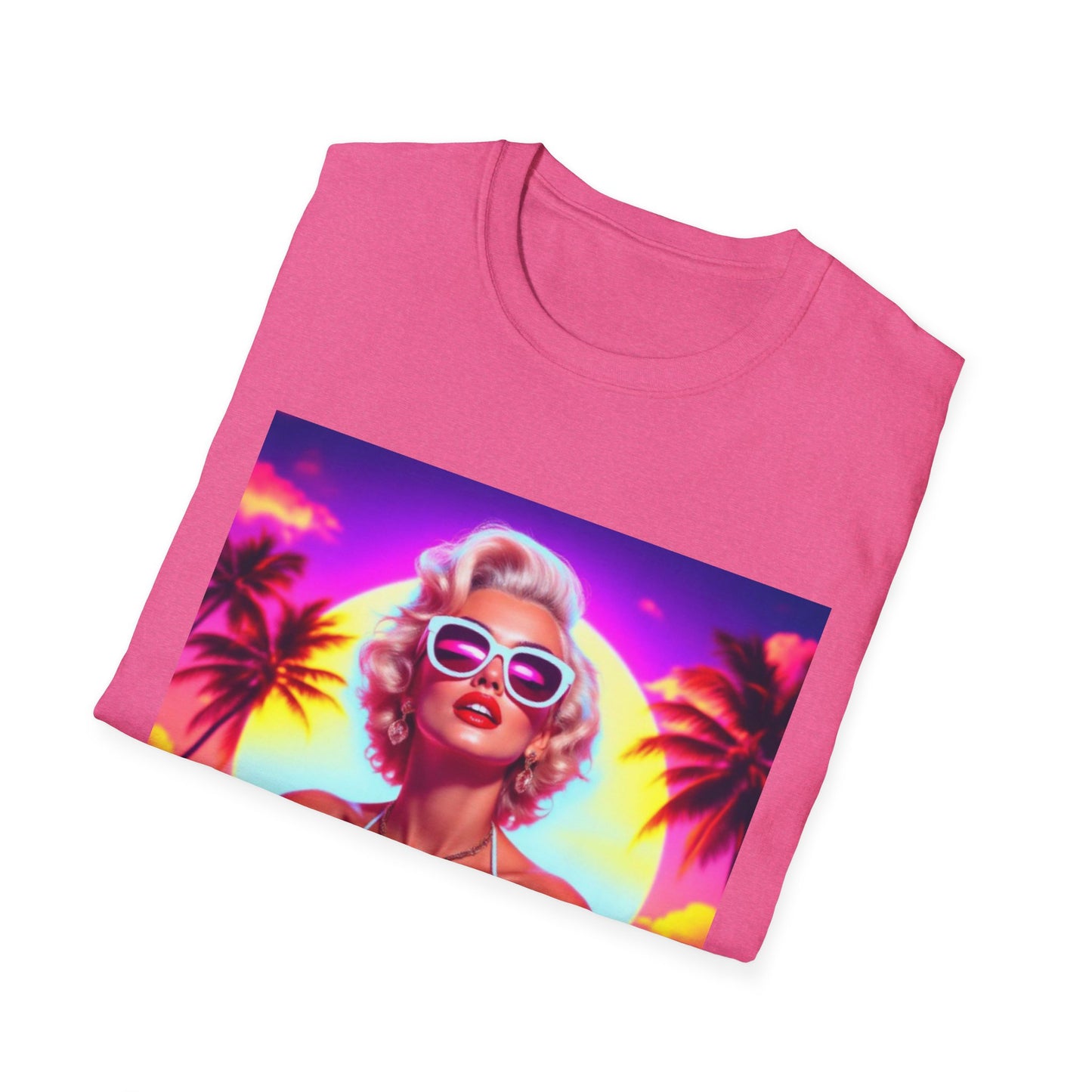 Tropical Sunset T-Shirt, Summer Fashion, Beach Vibes, Cute Gift for Her, Vacation Outfit, Retro Style Tee