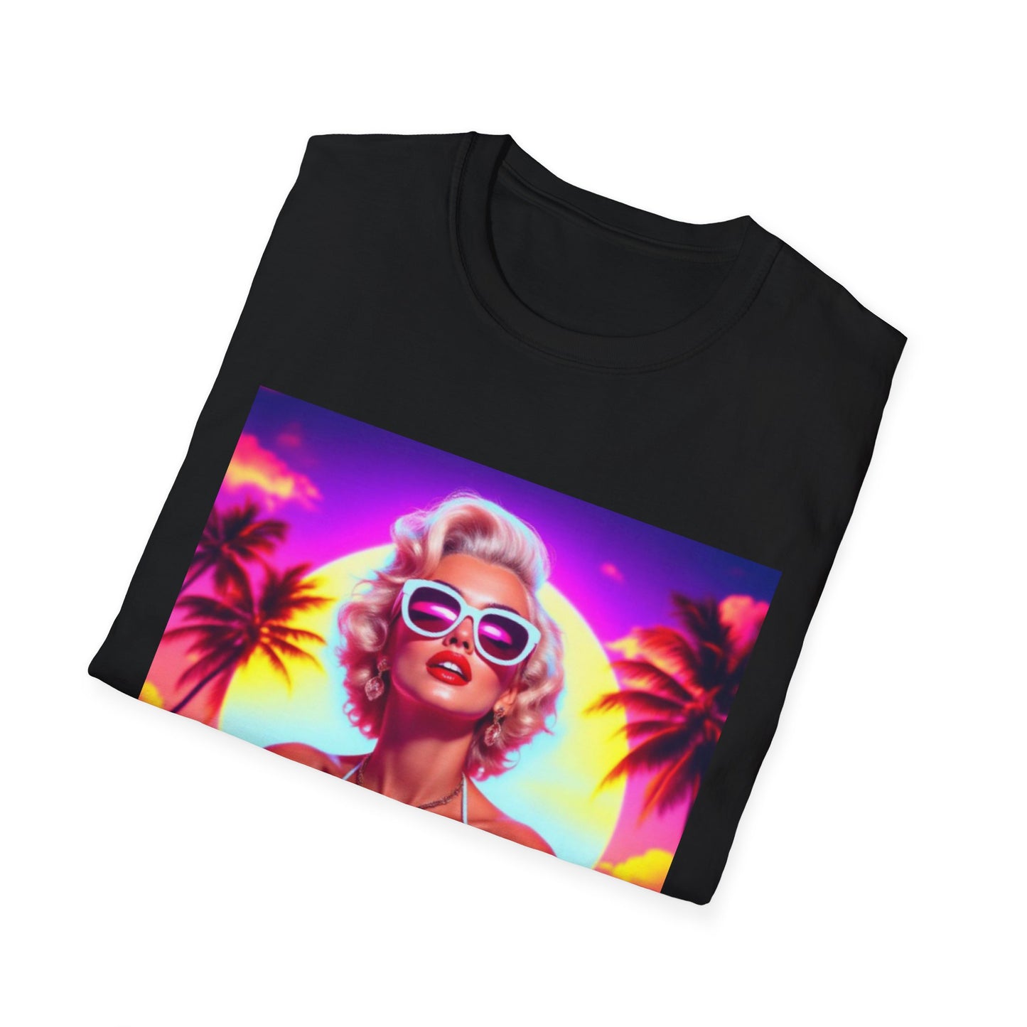 Tropical Sunset T-Shirt, Summer Fashion, Beach Vibes, Cute Gift for Her, Vacation Outfit, Retro Style Tee
