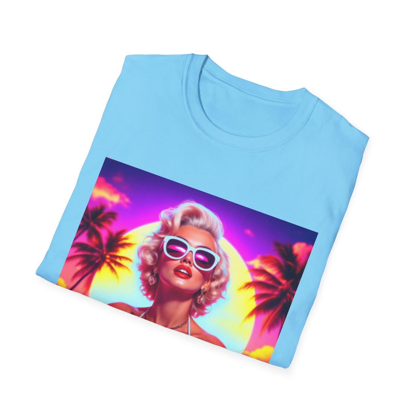 Tropical Sunset T-Shirt, Summer Fashion, Beach Vibes, Cute Gift for Her, Vacation Outfit, Retro Style Tee