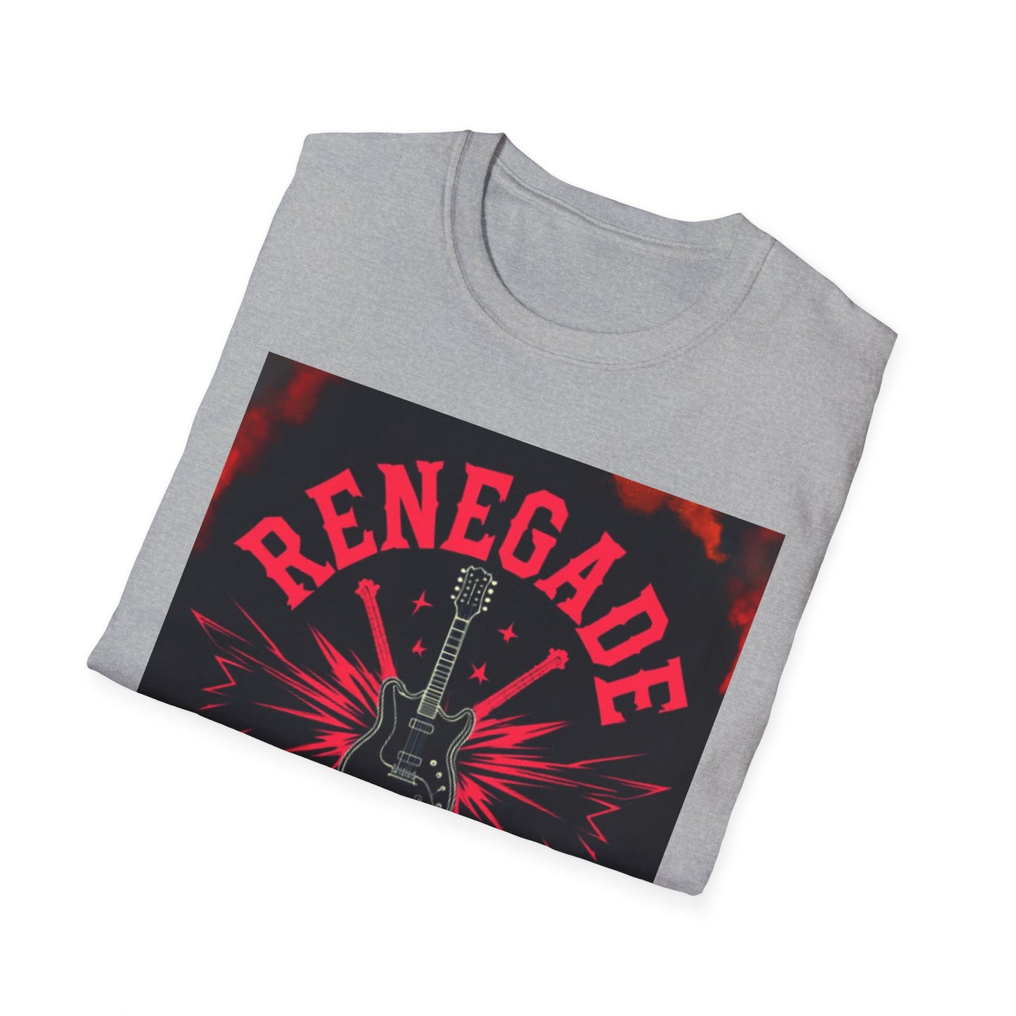 Unisex Softstyle T-Shirt - Renegade Outlaw Music Tee, Rock Band Gift, Festival Wear, Casual Unisex Shirt, Music Lover Apparel