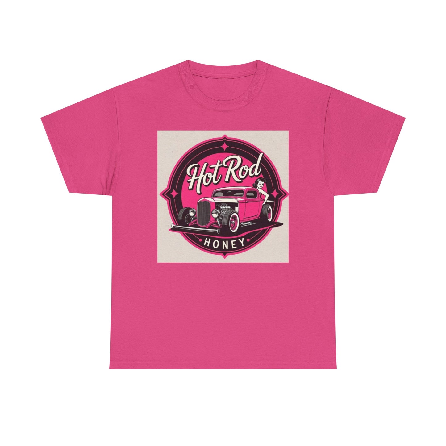 Retro Hot Rod Unisex Heavy Cotton Tee, Vintage Car Shirt, Automotive Gift, Classic Car Lovers Tee, Birthday Gift for Him, Unisex Apparel