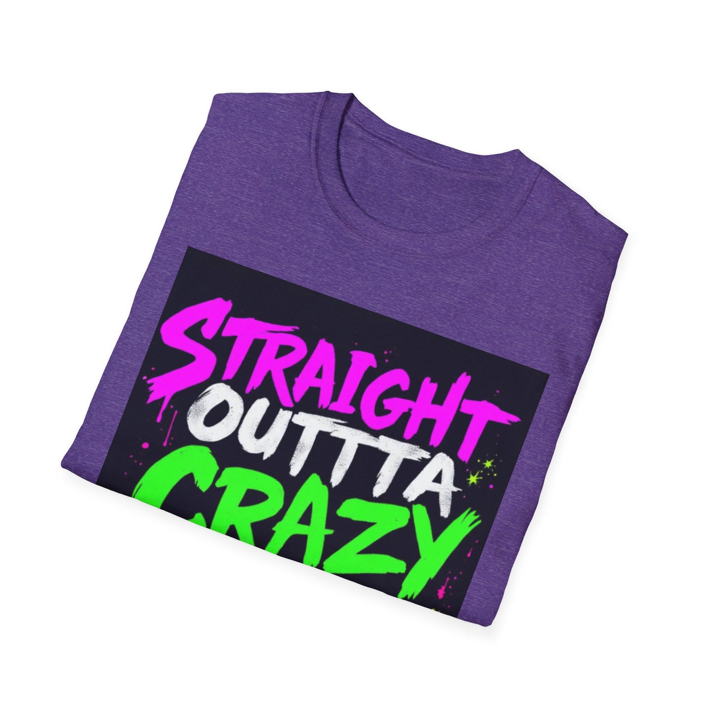 Straight Outta Crazy County T-Shirt, Fun Graphic Tee, Unisex Casual Wear, Street Style Apparel, Gift for Friends, Unique Summer Shirt