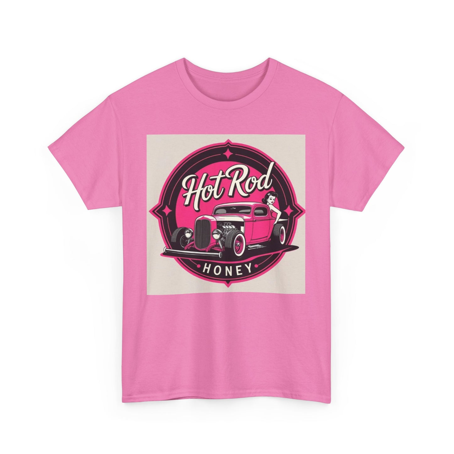 Retro Hot Rod Unisex Heavy Cotton Tee, Vintage Car Shirt, Automotive Gift, Classic Car Lovers Tee, Birthday Gift for Him, Unisex Apparel