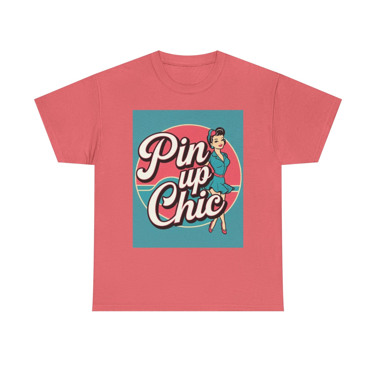 Retro Pin-Up Chic Tee, Vintage Style T-Shirt, Fun Gift for Her, Casual Wear, Party Top, Summer Fashion