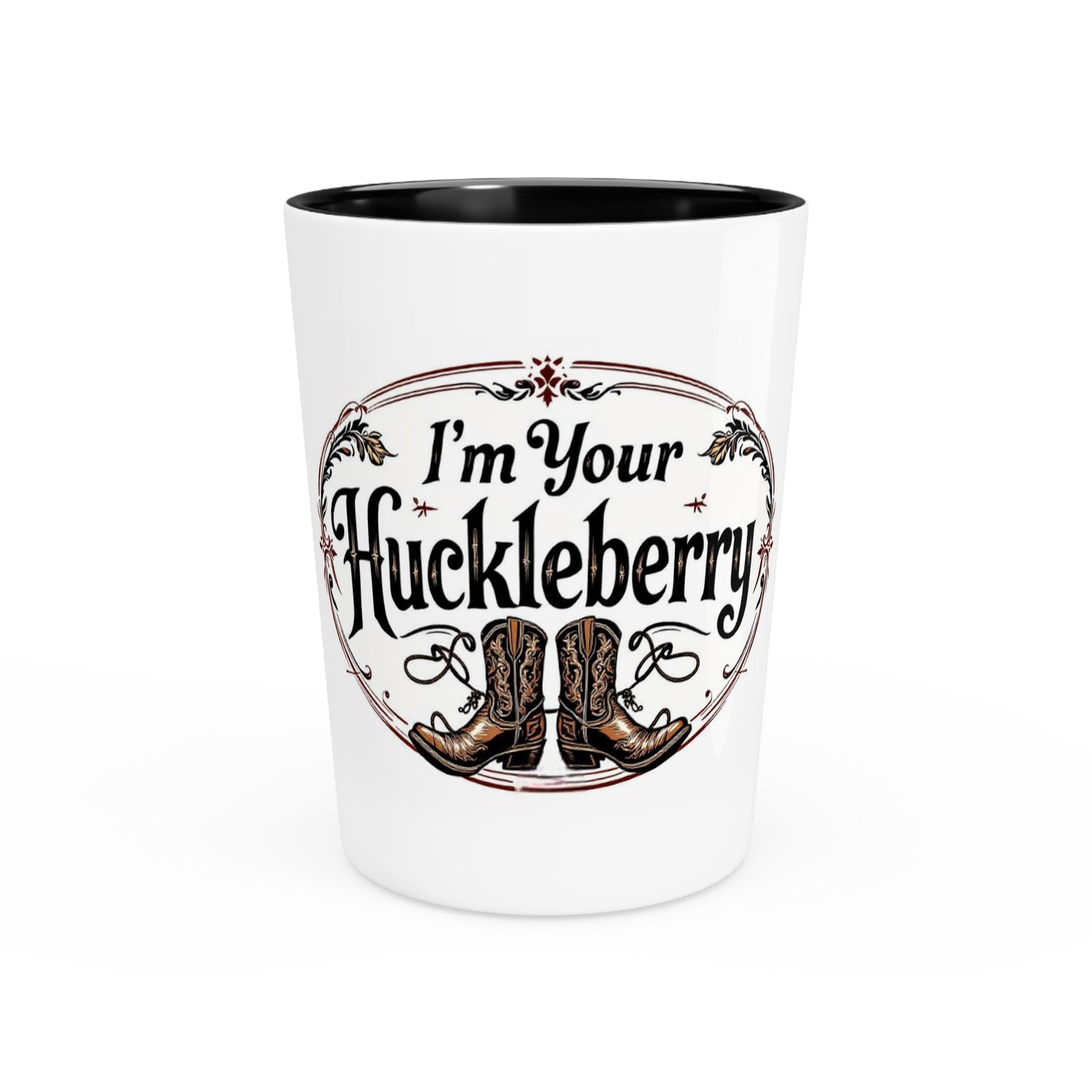 Rustic Shot Glass - I'm Your Huckleberry, Barware Gift, Western Decor, Cowboy Party Favor, Holiday Celebration Drinkware