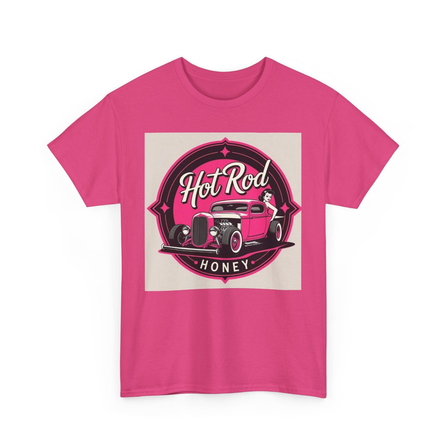 Retro Hot Rod Unisex Heavy Cotton Tee, Vintage Car Shirt, Automotive Gift, Classic Car Lovers Tee, Birthday Gift for Him, Unisex Apparel