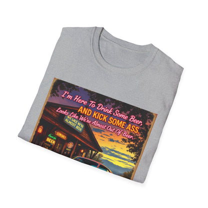 Unisex Softstyle T-Shirt with Bold Quote, Funny Graphic Tee, Gift for Friends, Casual Wear, Barbecue, Weekend Vibes