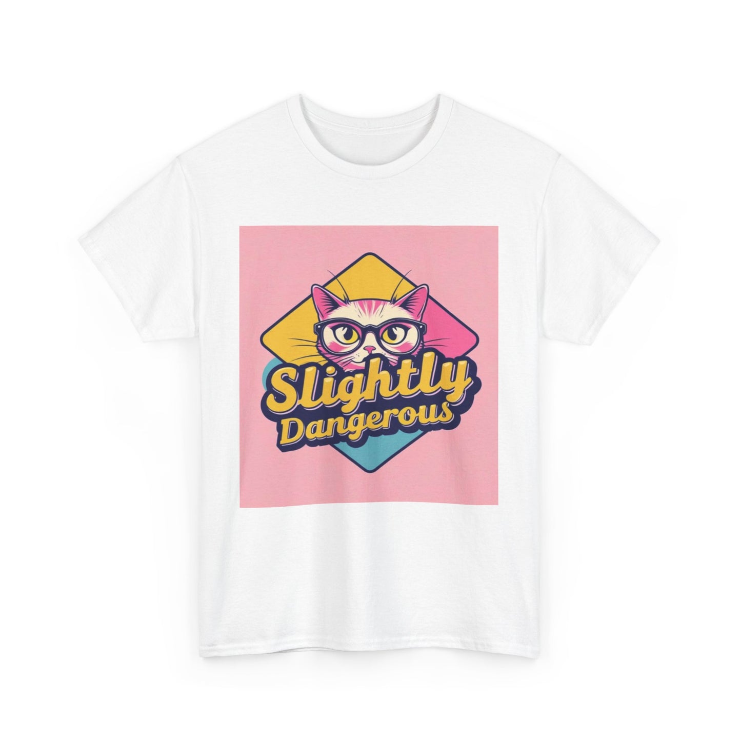 Slightly Dangerous Graphic Tee, Fun Casual Shirt, Gift for Friends, Quirky Style, Perfect for Birthdays or Celebrations