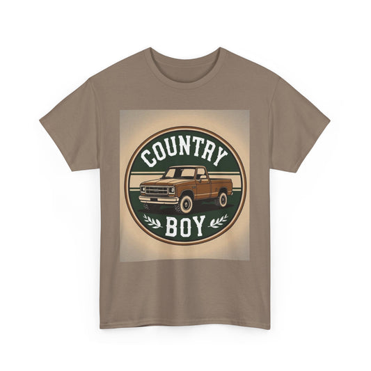 Country Boy Unisex Tee | Laid-Back Style, Perfect for Outdoors, Gift for Him, Casual Wear, Rustic Vibes, Everyday Comfort