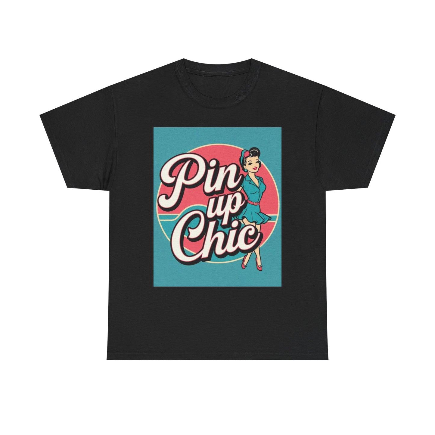 Retro Pin-Up Chic Tee, Vintage Style T-Shirt, Fun Gift for Her, Casual Wear, Party Top, Summer Fashion