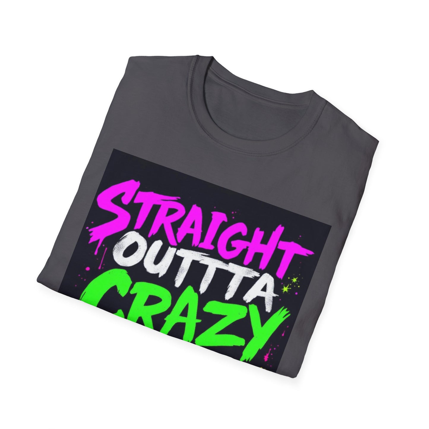Straight Outta Crazy County T-Shirt, Fun Graphic Tee, Unisex Casual Wear, Street Style Apparel, Gift for Friends, Unique Summer Shirt