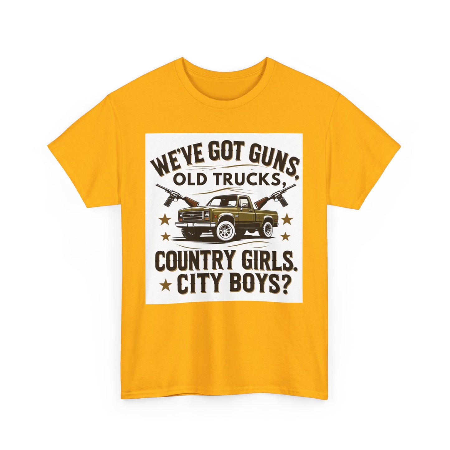 Country Vibe Tee - Unisex Heavy Cotton T-Shirt for Outdoor Lovers, Perfect for Country Events, Casual Wear, and Gifting