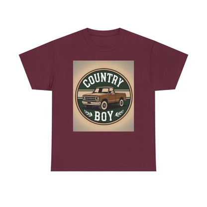 Country Boy Unisex Tee | Laid-Back Style, Perfect for Outdoors, Gift for Him, Casual Wear, Rustic Vibes, Everyday Comfort