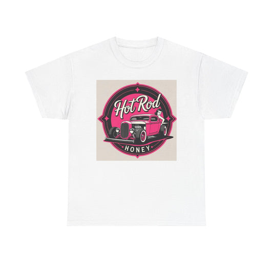 Retro Hot Rod Unisex Heavy Cotton Tee, Vintage Car Shirt, Automotive Gift, Classic Car Lovers Tee, Birthday Gift for Him, Unisex Apparel