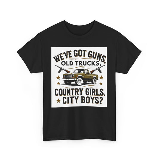 Country Vibe Tee - Unisex Heavy Cotton T-Shirt for Outdoor Lovers, Perfect for Country Events, Casual Wear, and Gifting