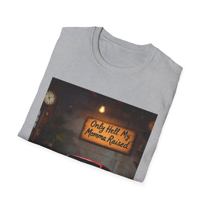 Mama Raised Only Hell Unisex T-Shirt, Funny T-Shirt, Gift for Car Lovers, Automotive Humor, Casual Wear, Birthday Gift