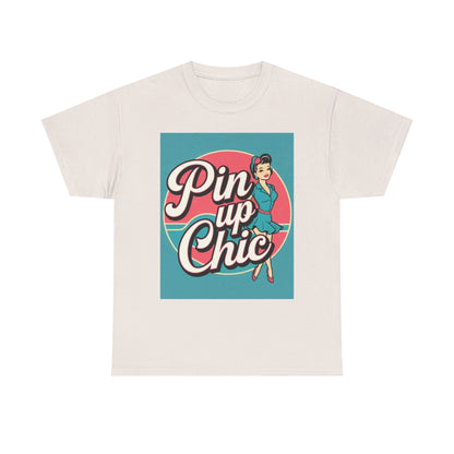Retro Pin-Up Chic Tee, Vintage Style T-Shirt, Fun Gift for Her, Casual Wear, Party Top, Summer Fashion