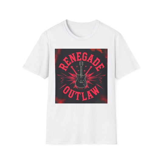 Unisex Softstyle T-Shirt - Renegade Outlaw Music Tee, Rock Band Gift, Festival Wear, Casual Unisex Shirt, Music Lover Apparel