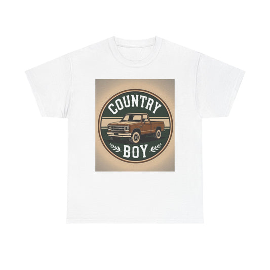 Country Boy Unisex Tee | Laid-Back Style, Perfect for Outdoors, Gift for Him, Casual Wear, Rustic Vibes, Everyday Comfort