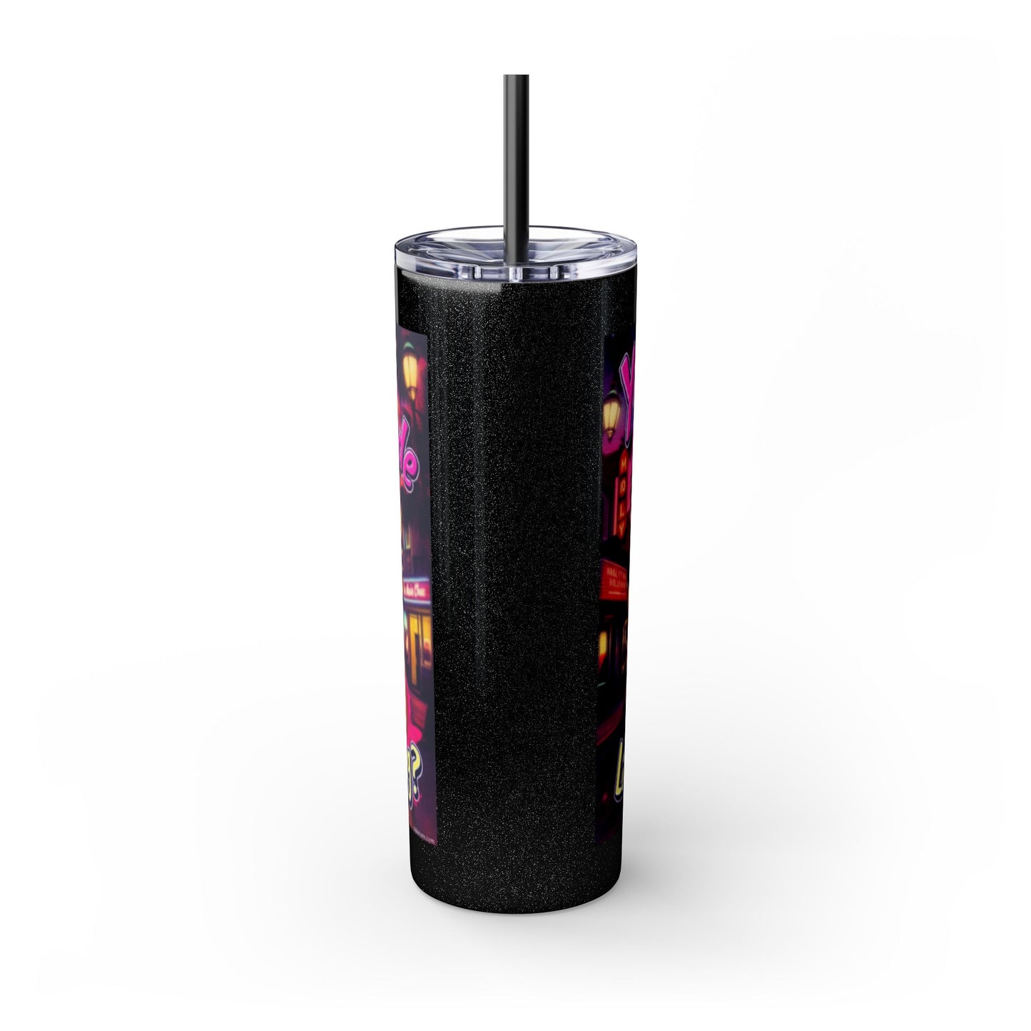Retro Glam Skinny Tumbler - Perfect for Sassy Drink Lovers, Gift for Her, Bachelorette Party, Summer Beckoning